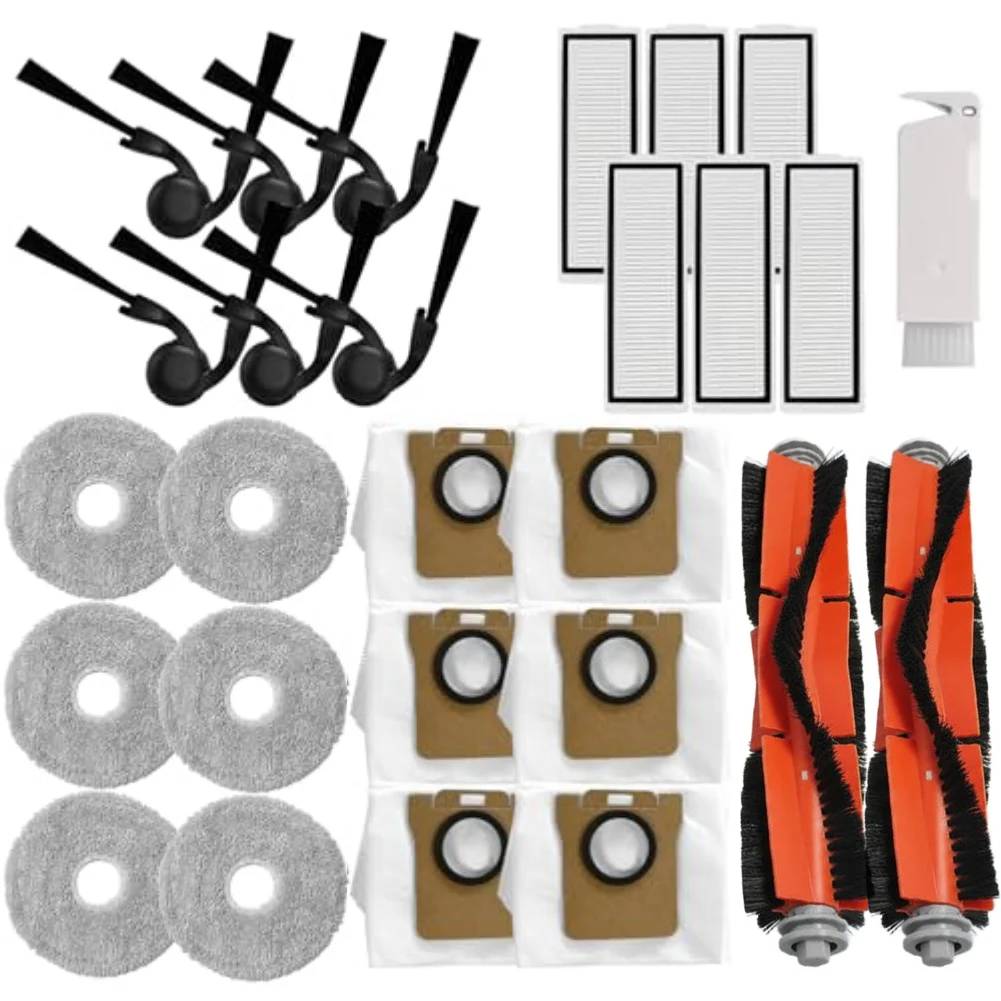 メインサイドブラシ、hepaフィルター、モップパッド、ダストバッグ、クリーニングブラシ-xiaomiロボット掃除機5-5pro交換用スペアパーツ