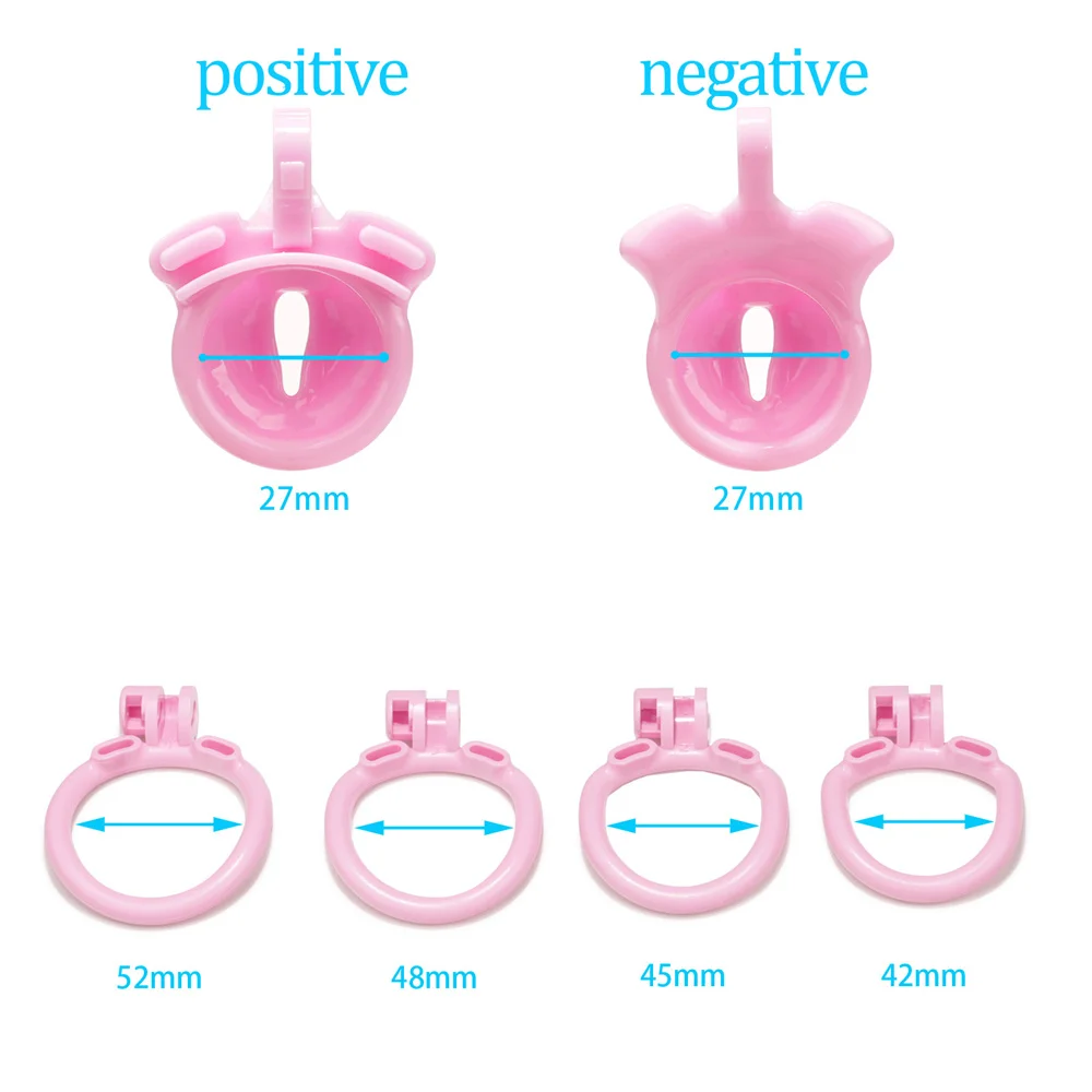 2024 New Sissy Pussy Male Chastity Devices,Positive/Negative Cock Cage,Chastity Lock,Small Penis Cage,BDSM Sex Toys for Man Gay