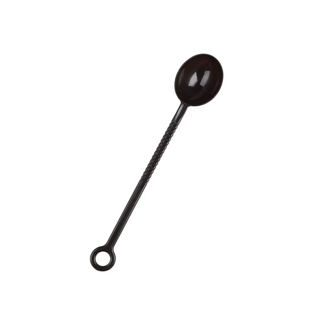 Multipurpose 10g Measuring Spoon Non-slip Long Handle Plastic Coffee Scoop Coffee/Black Hangable Sugar Scoop Milk Tea Shop
