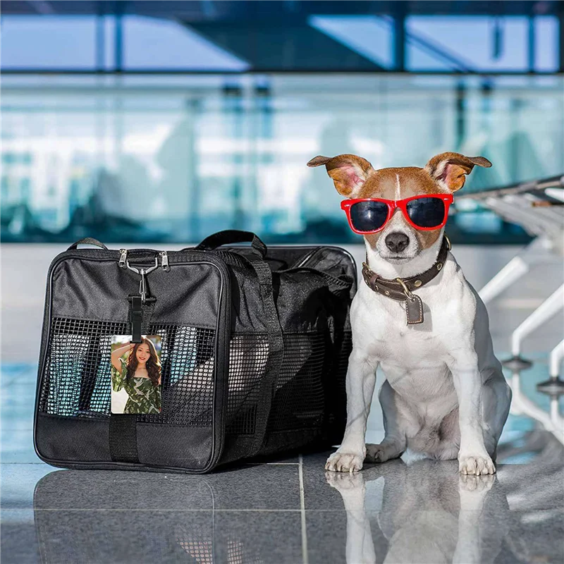 B21B 40PCS Sublimation Leere Gepäck Tags Leere Reisetasche Gepäck Tags Mit Riemen Doppelseitige MDF Koffer Label Tag