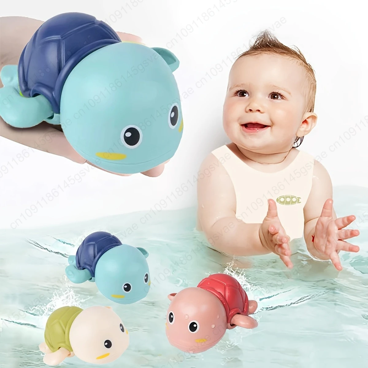 3/1pcs giocattoli da bagno carino nuoto giocattolo da bagno per i più piccoli galleggianti giocattoli a carica per ragazzo ragazza neonato vasca da bagno per bambini giocattoli per bambini