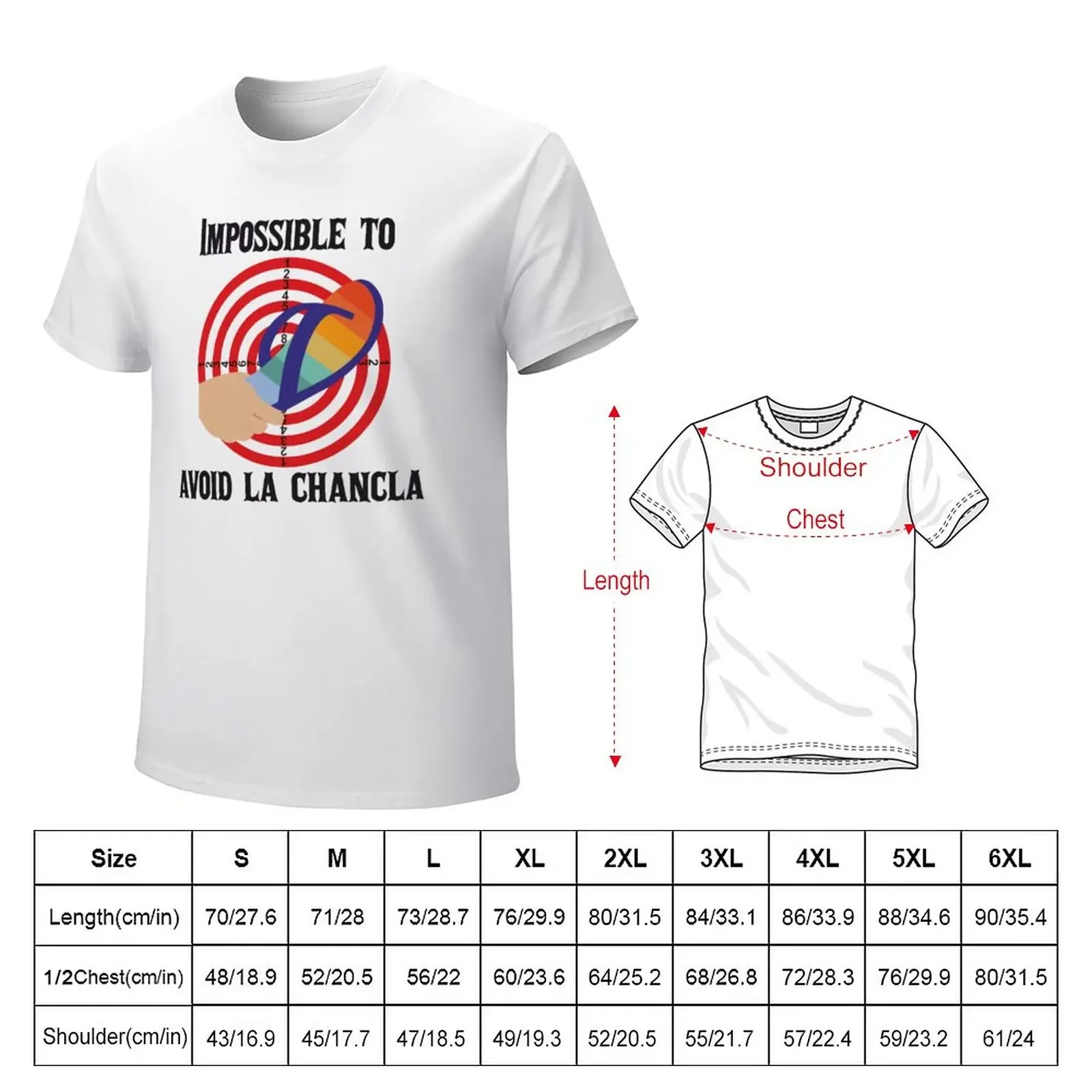 Impossible To Avoid La Chancla T-Shirt korean fashion summer clothes mens workout shirts