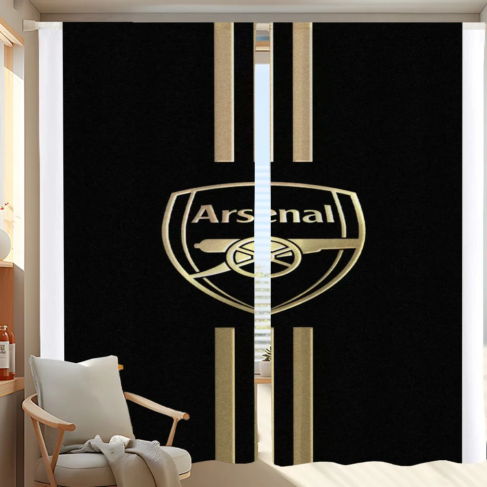 Tende lunghe per soggiorno 2 pezzi tende oscuranti tenda per porta A-arsenal-l Fc decorazione per camera da letto divisorio per cucina