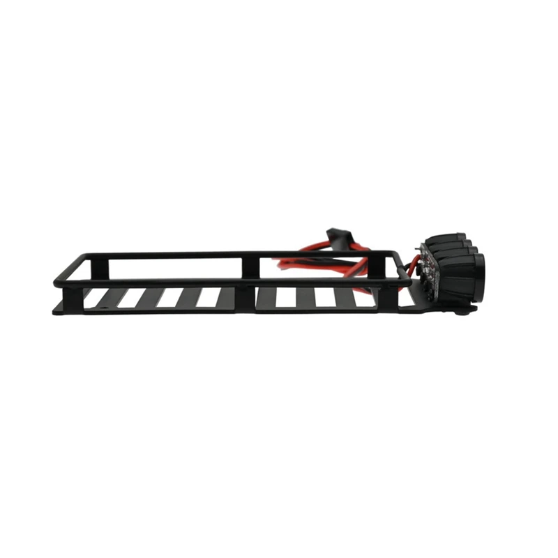 For Scx24 Jeep Mountaineering Rack Luggage Rack With Light Metal Luggage Rack Non-Destructively Refitted Car Dome Light