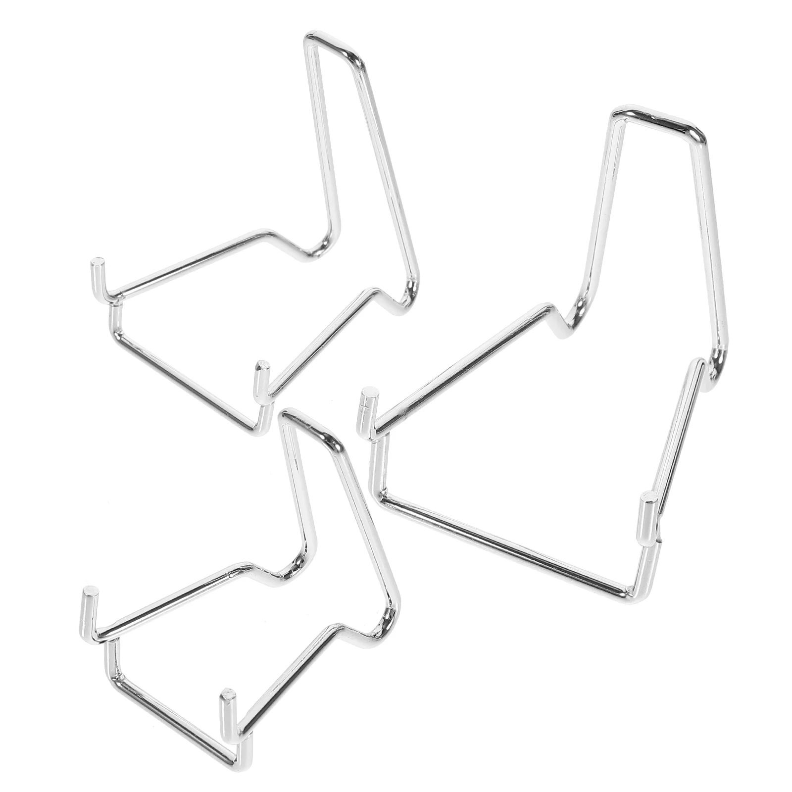 3 Pcs Metal Crystal Mine Mark Display Stand Stands for Collectibles Sports Card Holder Easel