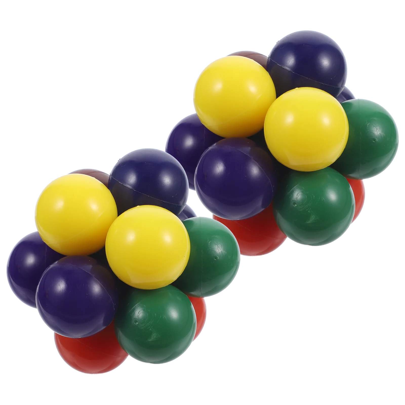 2개 세트 교체 가능한 구슬 스트레스 해소 무지개 공 감각 놀이 휴대용 책상 피젯 재미있는 압력 통증 완화