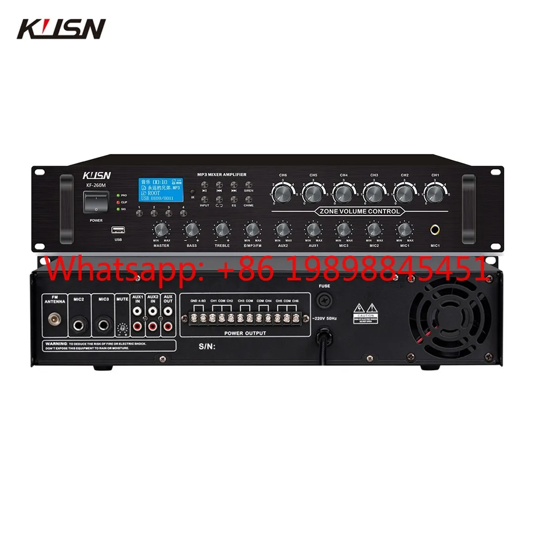 Outdoor Garden Stone Shaped Speakers 6 Pack 30W With 6 Zone 260W Bluetooth Power Amplifier Full PA Audio Set