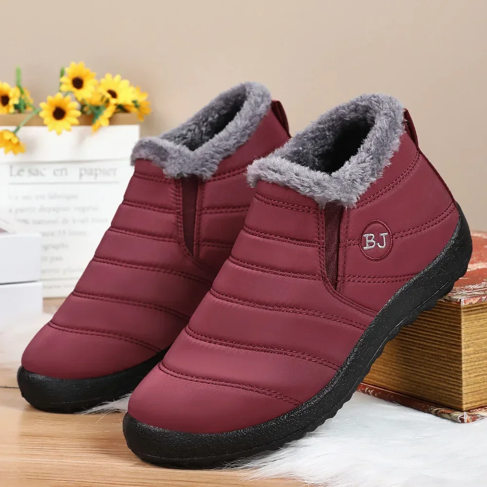 

Women Boots Non Slip Waterproof Winter Snow Shoes Platform Shoes for Women Warm Ankle Boots Outdoor Short Shoes Cotton Shoe