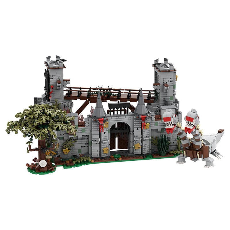 

Gobricks MOC фильм «Встреча ветра и облаков», модель строительных блоков, средневековая архитектура, кирпичи, развивающие игрушки, подарок для детей