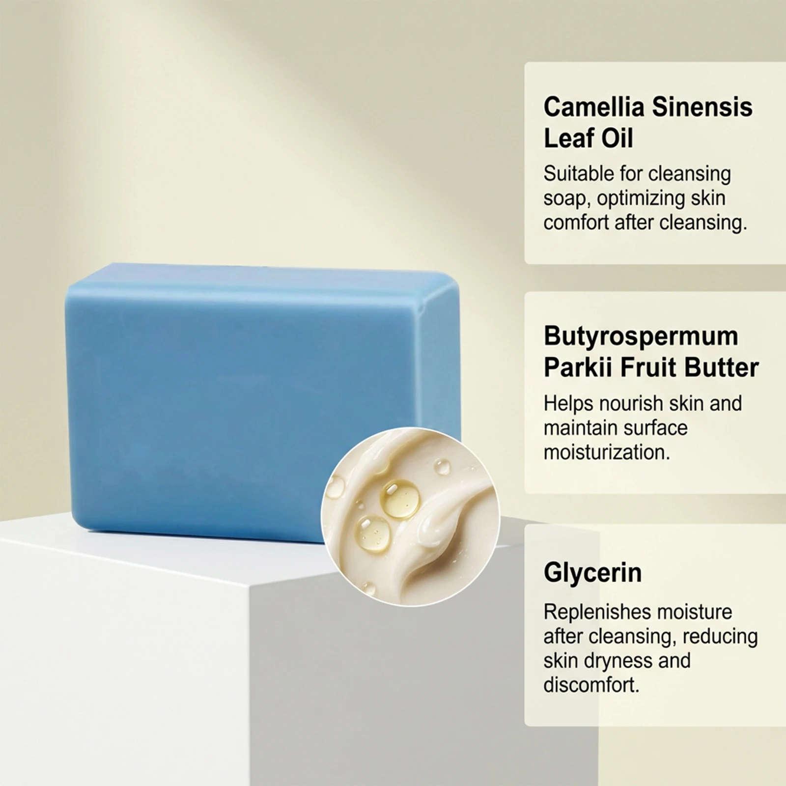 OCEAURA Body Nourish Soap Deep Clean Improve Roughness Exfoliate Remove Odors Oil Control Shrink Pores Brighten Skin Sooth Soap