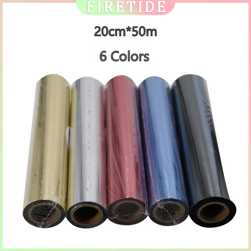 

Special Low-Temperature Gold Foil Hot Stamping Paper Roll 20cmx50m for Digital Plateless Machines 6 Colors