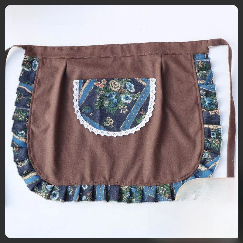 

Полупоясной фартук из холщовой ткани, тонкий, для кухни, готовки и выпечки, модный, популярный, устойчивый к пятнам, летний, для домашнего использования