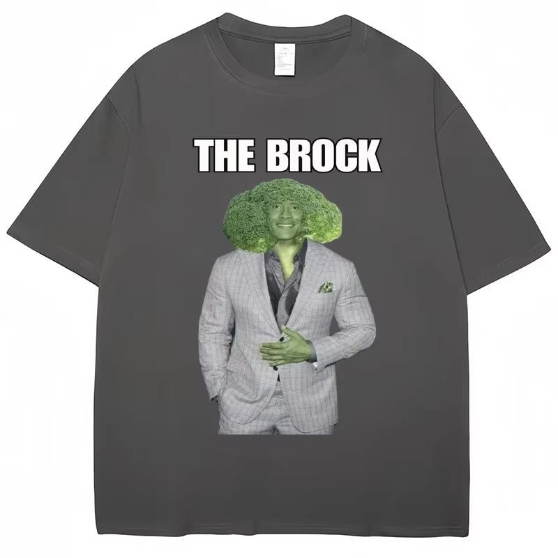 Dwayne Johnson The Rock Funny Meme T-Shirt Humor Men Women Classic T Shirts Casual Cotton Oversized Trendy T-shirts Streetwear