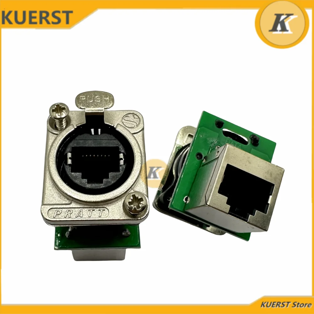 2-5PCS D-type module RJ45 socket network cable connector butt joint SE8FDP NE8FDP -R network signal connector dual-pass panel