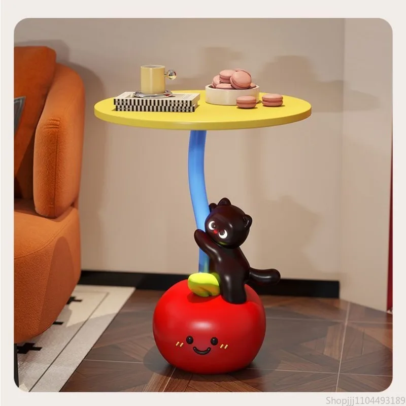 

Creative Floor-standing Ornaments Resin Material Living Room Sofa Side Table Festival Gifts Bedside Table for Bedroom Furniture