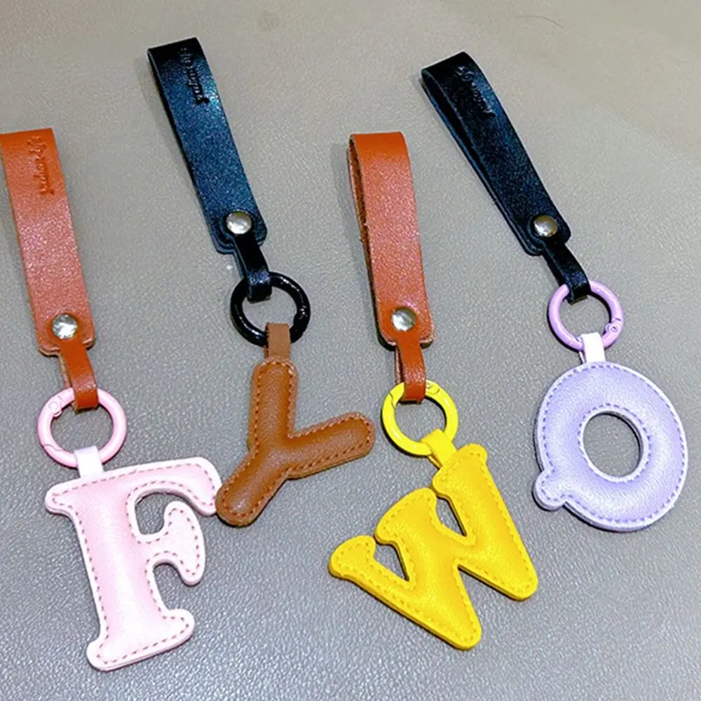 

Keys Organizer PU 26 Letter Key Chain Key Ring Business Alphabet Car Key Buckle Waist Buckle Bag Charms Business Key Holder