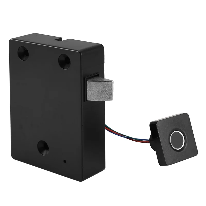 -RRKK Biometric Fingerprint Lock Black Keyless Cabinet Lock Smart Drawer Locks(Equipped With A Control App)