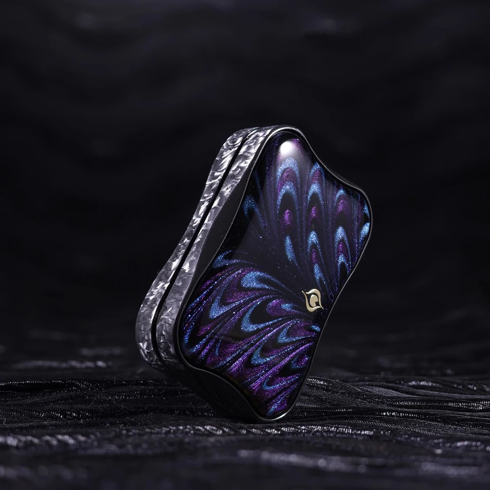 Peacock EDC フィジェットスライダー ストックピーコック EDC スリムジルコニウム 無制限プッシュスライダー
