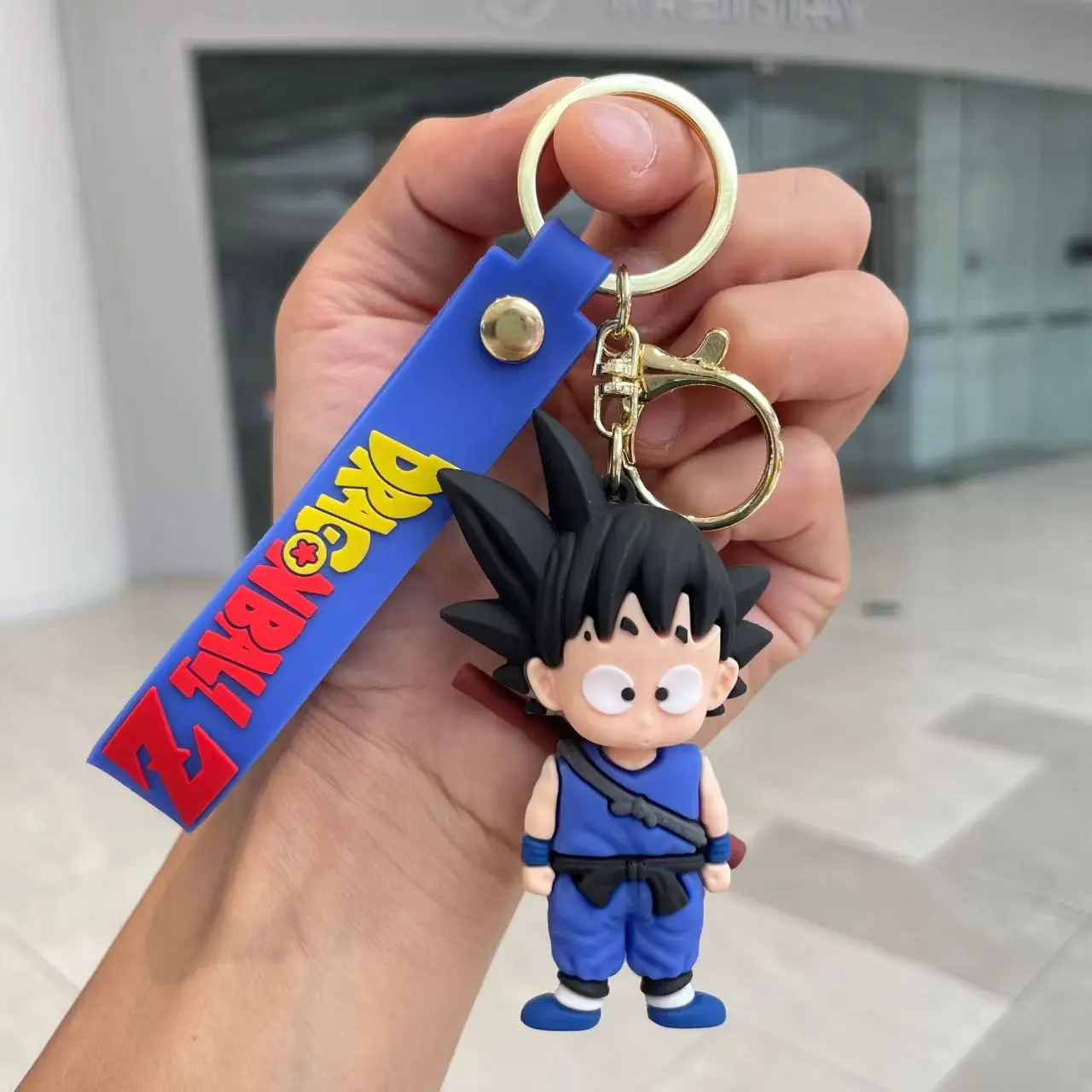 Ball Z Goku PVC Keychain 3D Cartoon Anime Figure Keyring for Kids Bag Car Key Holder - Cute Collectible Gift for Boys Girls - view 2