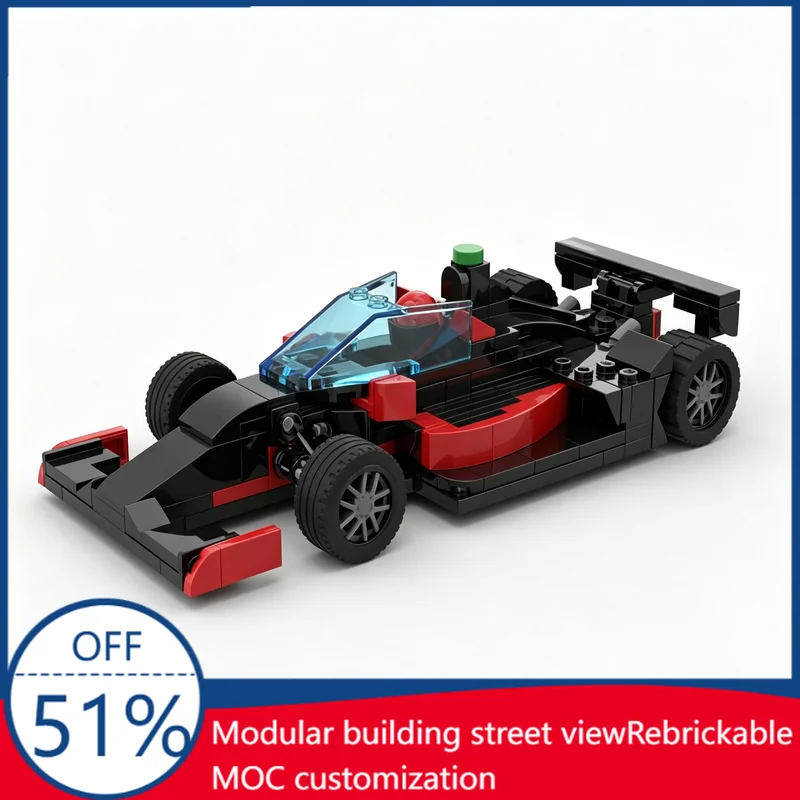 

253Pcs Indycar 2022 DRR Ferrucci Oval Spec Custom Building Blocks Racing Car Model Educational Assembly Toy Collectors Xmas Gift