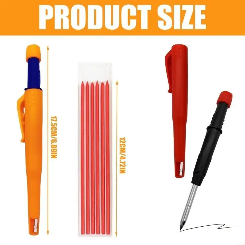 G8TA Nose automatische Holzbearbeitungsstifte eingebaute Spitzerholz-Holzbearbeitung Tiefes Loch Makingstifte zum Zeichnen