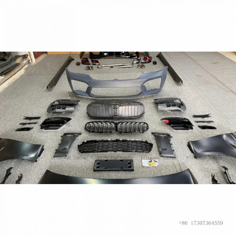 For BMW 5 Series F10 to F90 M5 2022+ G30 M5 Body Kits pp Grilles Fenders Side Skirt Headlights Taillights Car Bumpers view 3