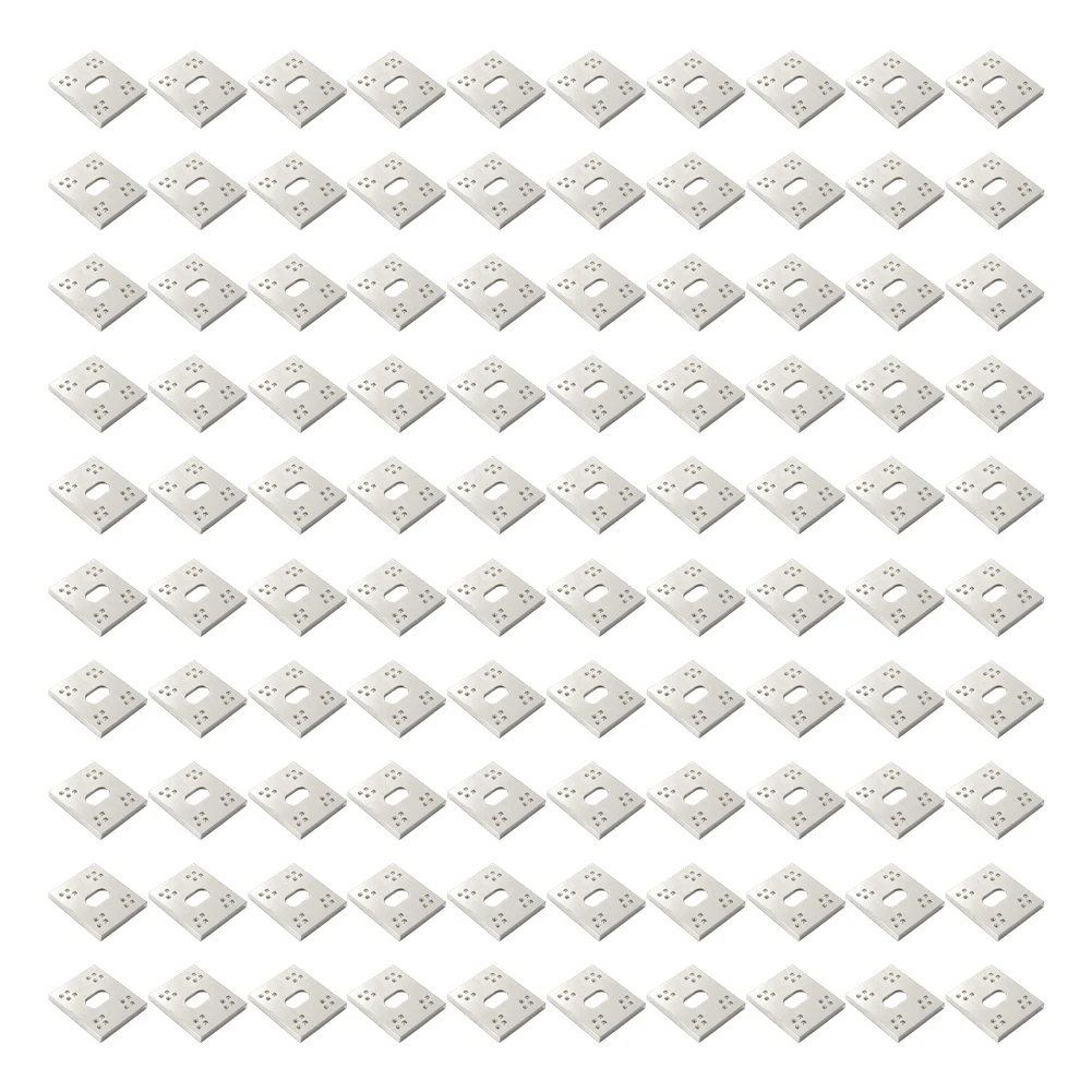 100pcs Photovoltaic Grounding Plates Photovoltaic Conductive Sheet Solar Panel Grounding Clip Washer Spacer