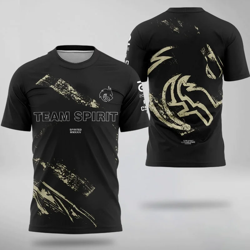 2025 دونك جيرسي تي شيرت 2025 جديد CS2 Esports CSGO Spirit Team المنافسة المهنية التدريب تيز المتضخم ألعاب المشجعين القمم
