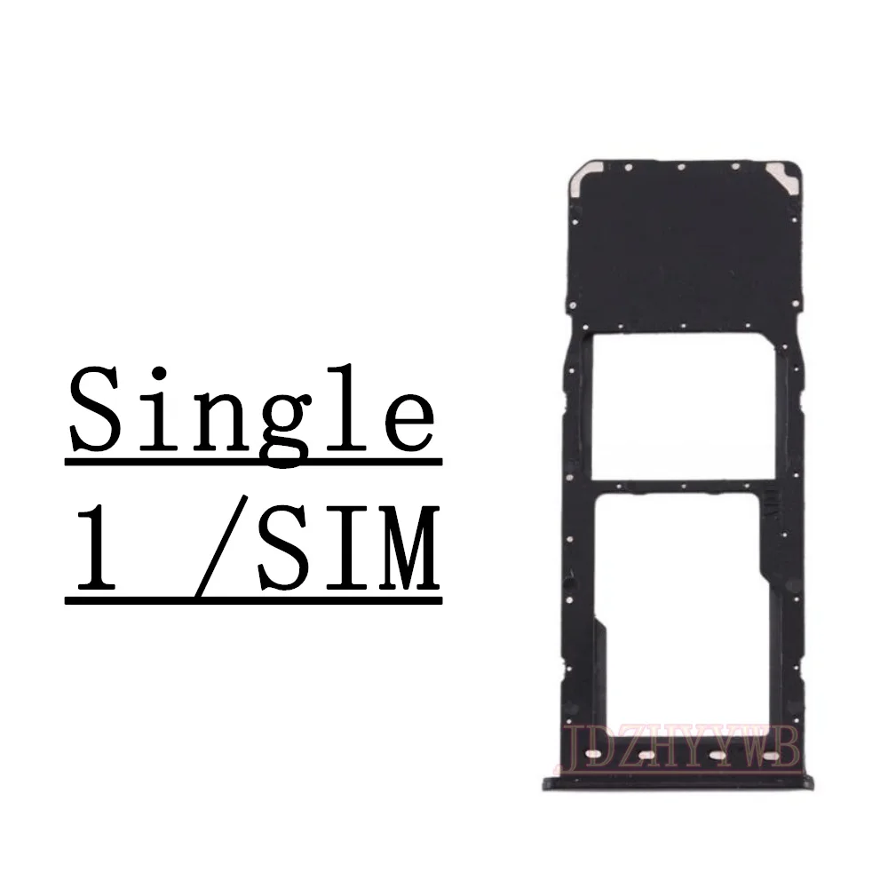 Dual Single Chip SIM Card Tray For Samsung Galaxy A10 A105F A105FN A105M A105G Phone SIM1 + SIM2 Card Tray Part