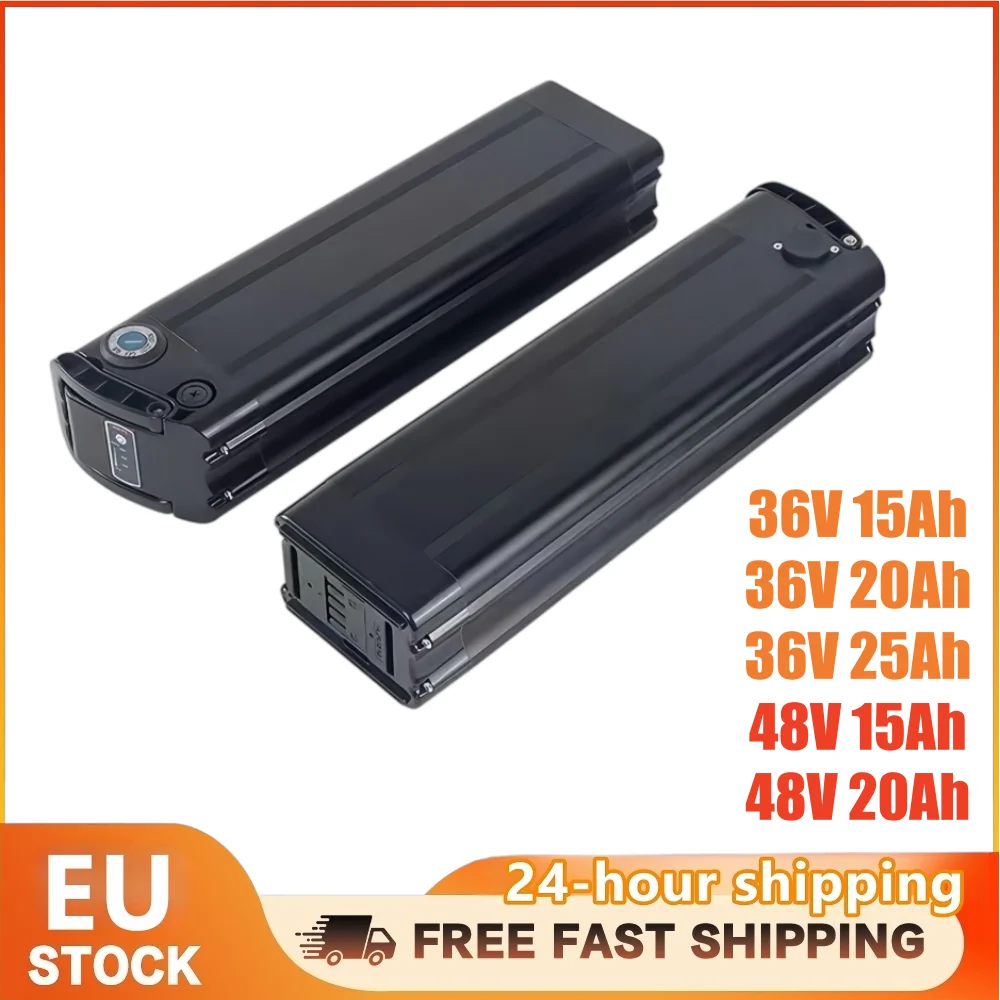 Neues Upgrade 36V 48V Faltfahrrad-Akku 15Ah 20Ah 25Ah mit eingebautem BMS für Silverfish 250W-1000W Bafang Motor-Kit mit 2A-Ladegerät