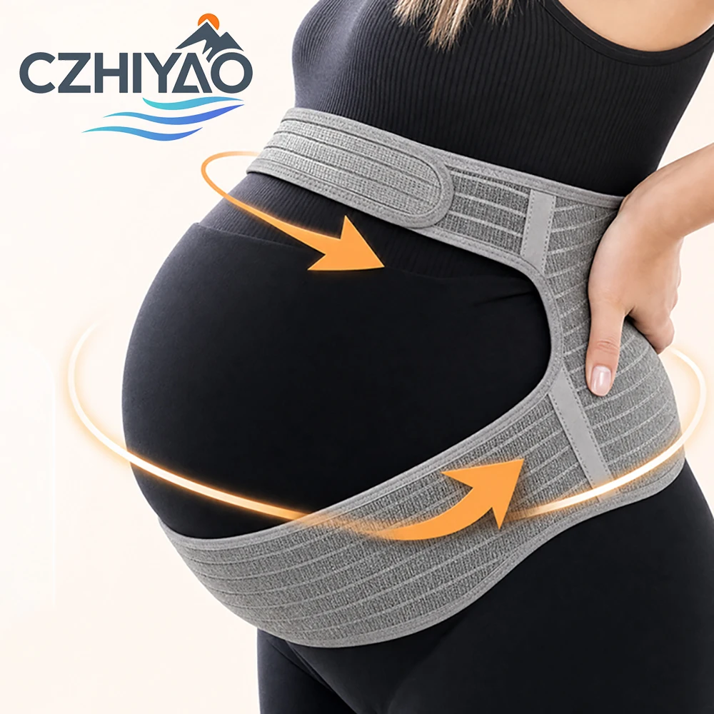 CZHIYAO Ergonomic Maternity Belly Support Band Lift And Stabilize Growing Belly For Lower Back Comfort During Pregnancy