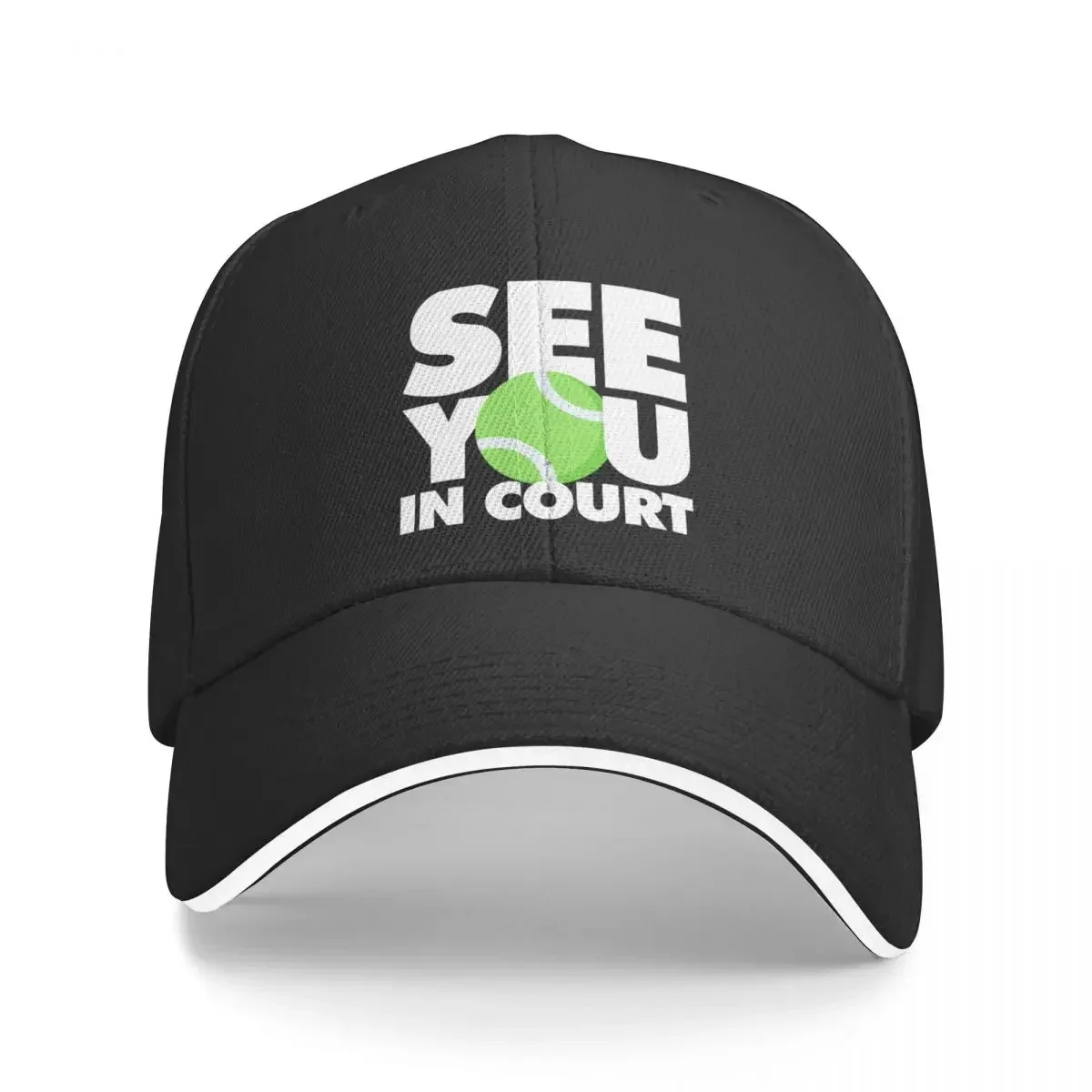 See You in Court Funny Tennis Player Baseball Cap Hat men derby hat Anime western Hat Mens Caps Women's