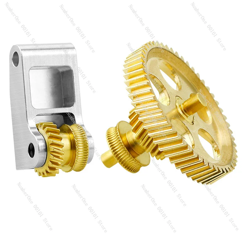 Tuozhu X1P1 Extruder Full Metal Brass Hardened Steel DLC Gold Gear Assembly 3D Printing Accessories