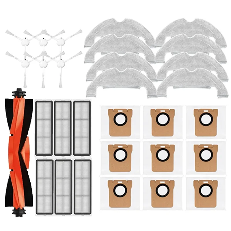 

LITE-для робота-пылесоса Xiaomi X10, запасные части, основная боковая щетка, фильтр Hepa, швабра, тканевый мешок для пыли, сменные аксессуары