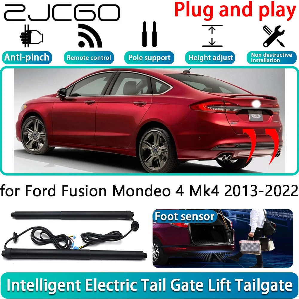 

ZJCGO for Ford Fusion Mondeo 4 Mk4 2013-2022 Electric Powered Tailgate Power Liftgate Automatic Tailgate System With Foot Sensor
