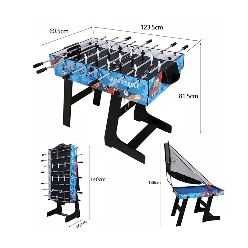 Factory 5-in-1 Multi-Function Table for Soccer Tennis Hockey Billiards Basketball