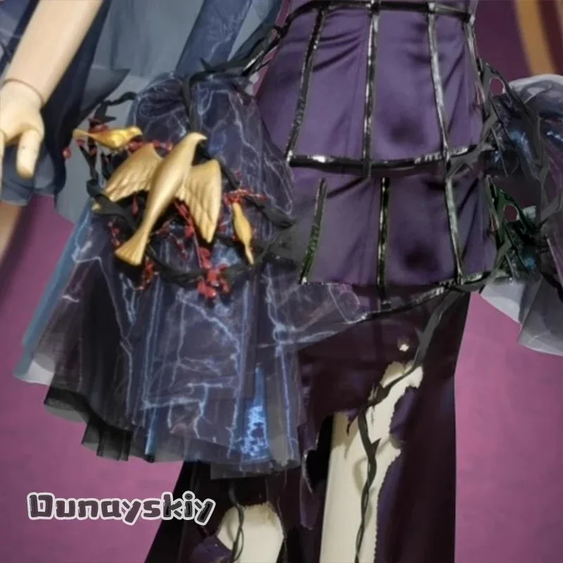 2025 22 Reverse: 1999 Cosplay Kostüm Gothic Lolita Kleid Y2k Ästhetik Spitze Damen Kleider Anime Isolde Rollenspiel Perücke S