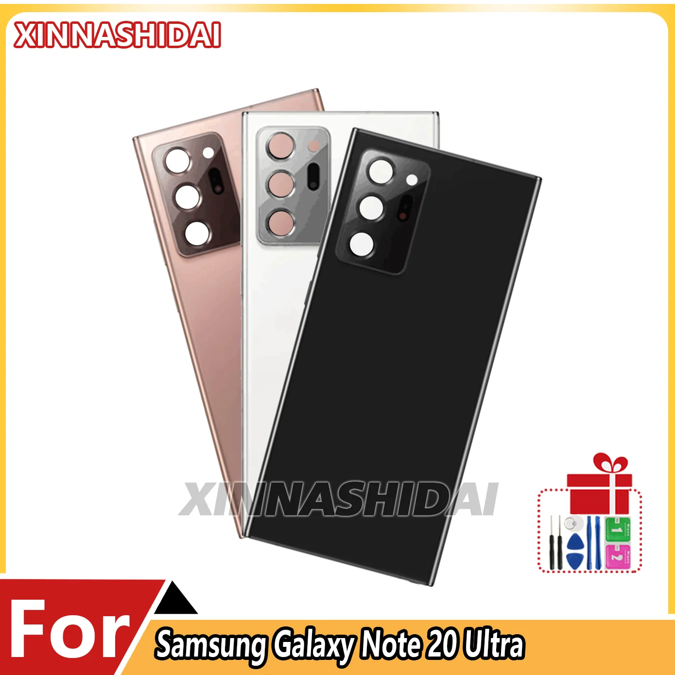 For Samsung Galaxy Note20 Ultra N985 Back Battery Cover Rear Door Housing Case Glass Panel Parts