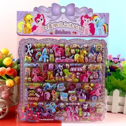 My Cartoon Little Pony 3D Stickers Twilight Sparkle Rainbow Dash Applejack Kawaii Water Cup Refrigerator Decorate Stickers Gifts