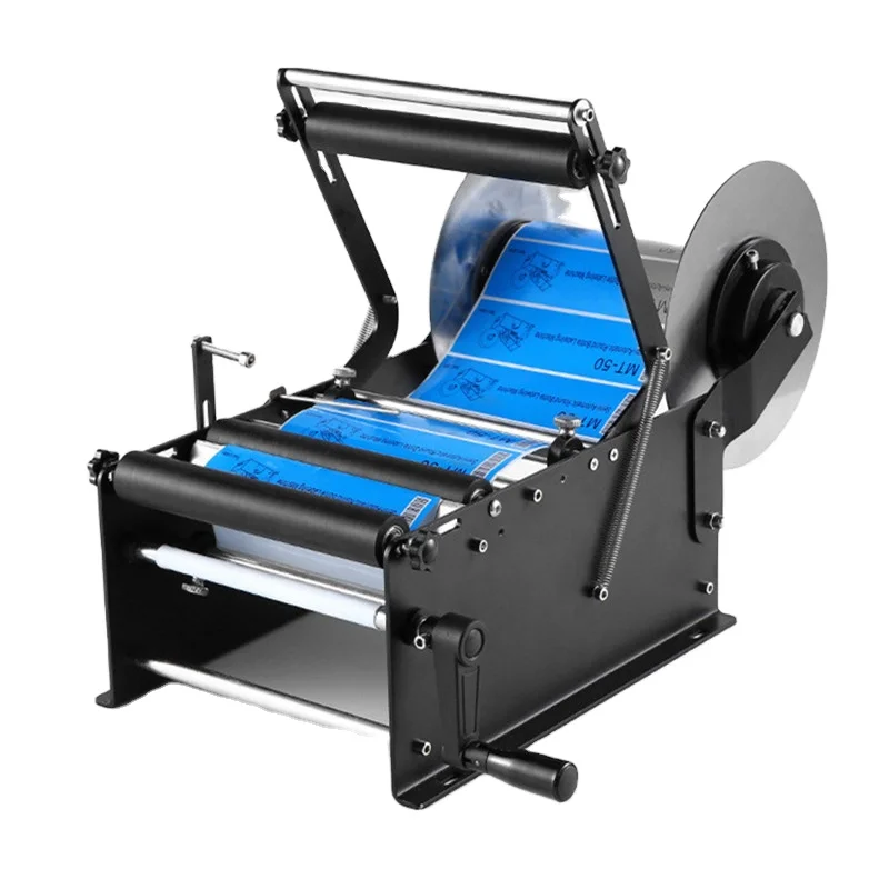 

Simple Manual Labeling Machine Round Bottle Adhesive Sticker With Handle Label Sticking Machine