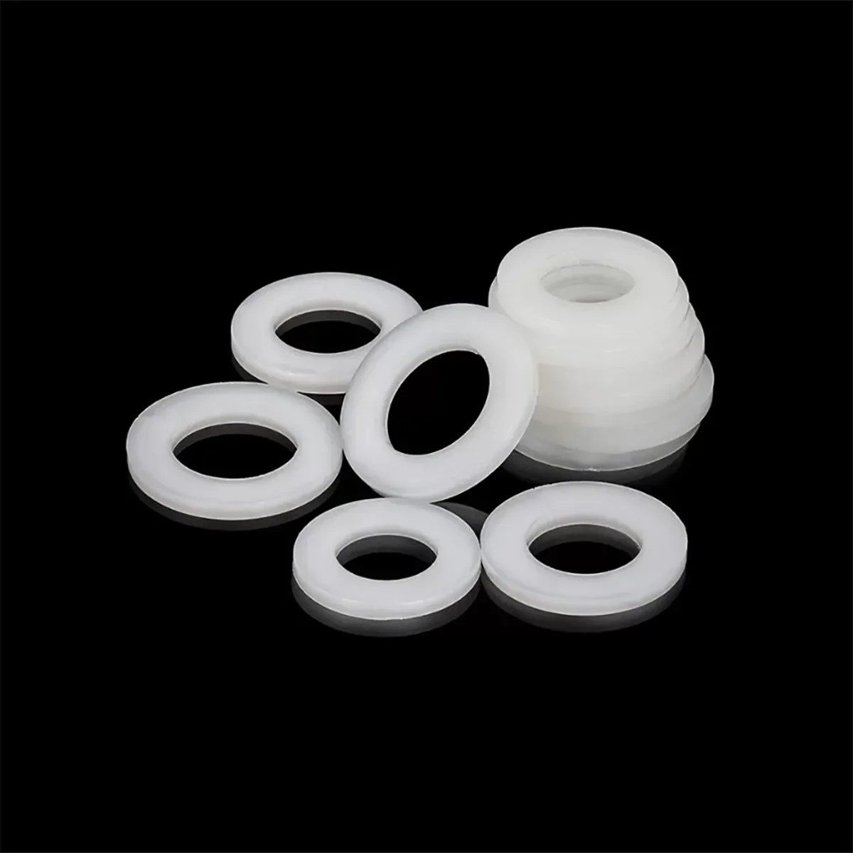 

M2M3M6M8M10 Silicone Flat Washer Screw Sealing Ring Waterproof High-Temperature Resistant Shock-Absorbing Soft Sealing Gasket