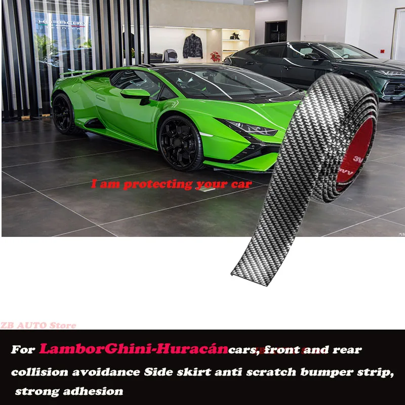 

Strong adhesive bumper strip, front and rear lip side skirts, collision and scratch resistant, suitable For LamborGhini Huracan