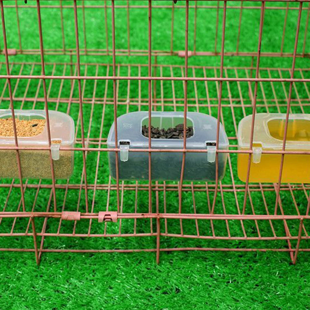 

2Pcs Practical Bird Feeder Bird Cage Food Bowl Pigeon Supplies Quail Food Feeder Hanging Design