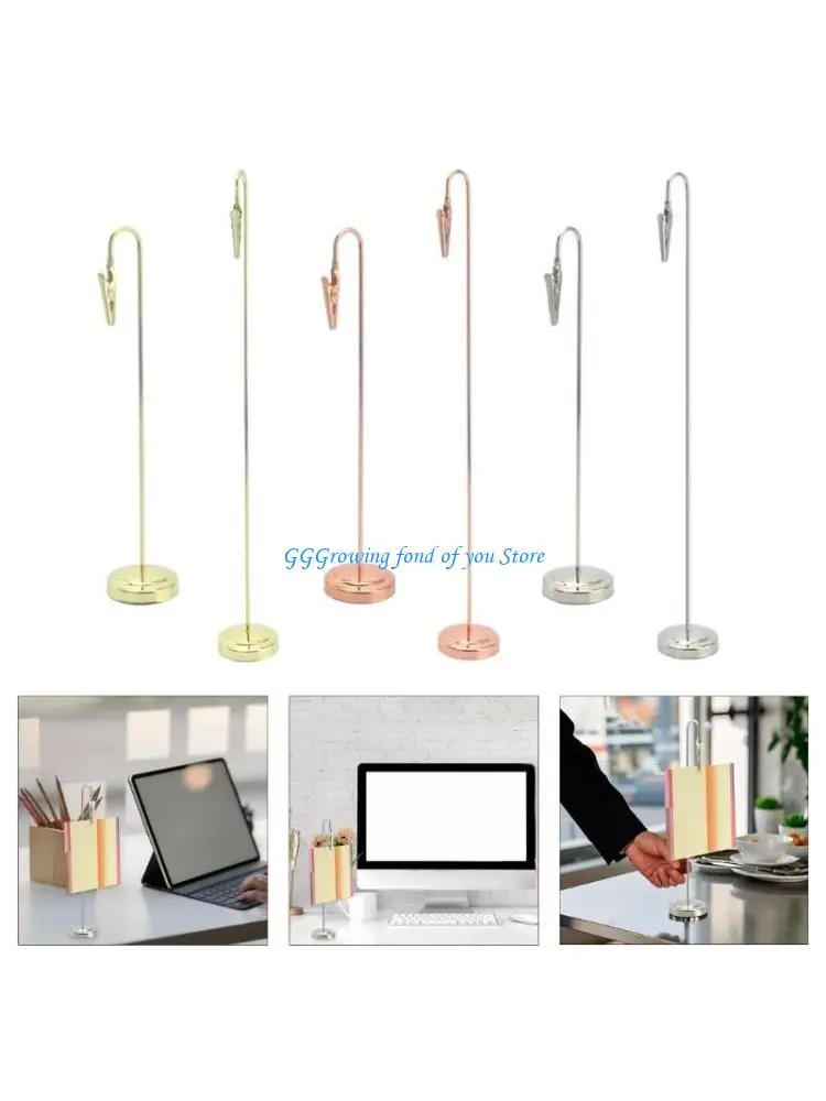 

H9EB Table Number Holder Memo Holder Clips Photo Holder Name Card Holder for Weddings