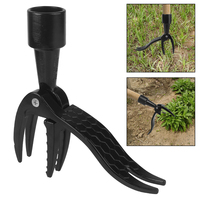 Gardening Claw Foot Pedal Weed Puller Stand Up Weeding tool Black Root Remover Weeding Head Replacement Digging Weeder