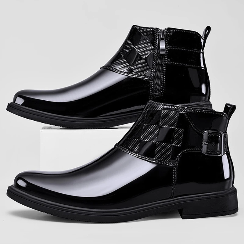 New Male Casual Brogue Shoe Business Black Men's Leather Shoes Comfortable Cowhide Trend Common Adults Classic Original on Sale
