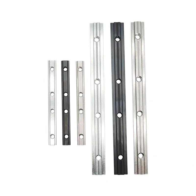 10PCS European Standard Aluminum Profile one-Word Connector 20-30-40-45 Series Profile Straight Groove Connection Butt Joint