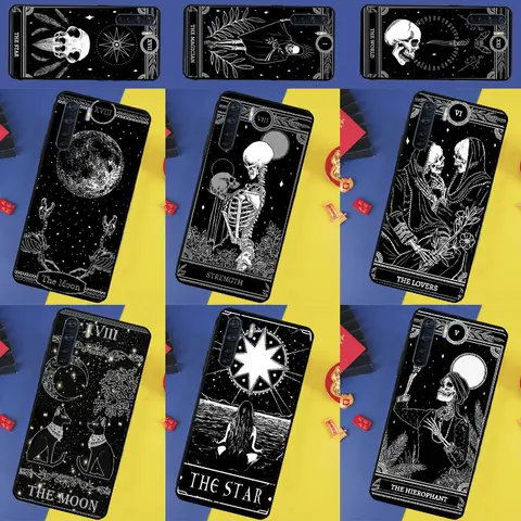 마녀 문 타로 Oppo A40 A60 A80 A74 A94 A54 A18 A38 A58 A78 A98 A16 A76 A96 A15 A57S A17 A77 전화 케이스 Best5