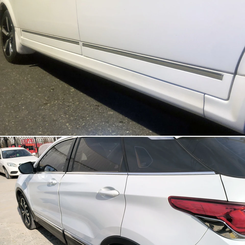 PVC Chrome Strip 15mm 5Meters Silver Car Door Trim Styling Decoration Moulding Side Gille 16ft Truck SUV Bumper Guard