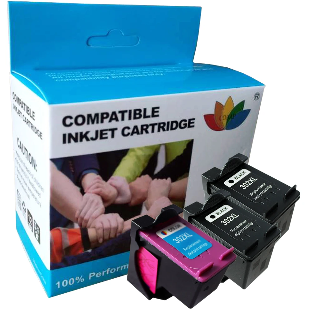 

3x Replacement ink for HP 302 302XL ink cartridge for hp302 ENVY 4520 4521 4522 4523 4524 Printer(Display ink volume)